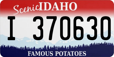 ID license plate I370630