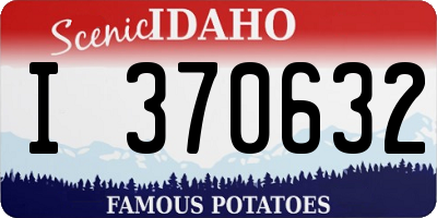 ID license plate I370632