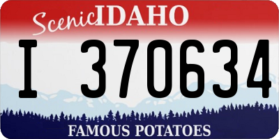 ID license plate I370634