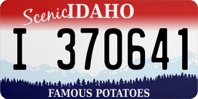 ID license plate I370641