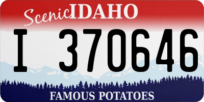 ID license plate I370646