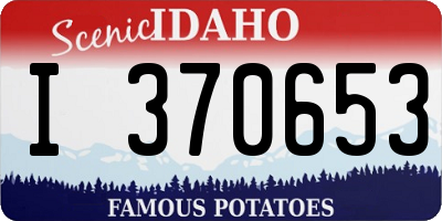ID license plate I370653