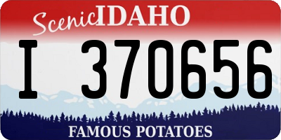ID license plate I370656