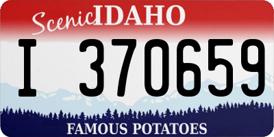 ID license plate I370659