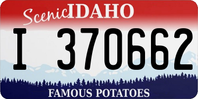 ID license plate I370662