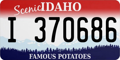 ID license plate I370686