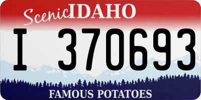 ID license plate I370693