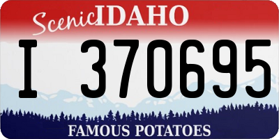 ID license plate I370695