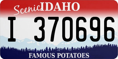ID license plate I370696