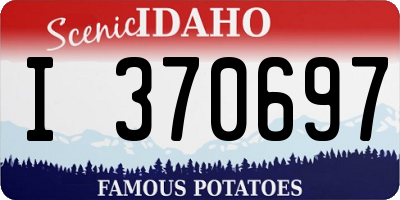 ID license plate I370697