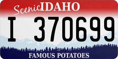 ID license plate I370699