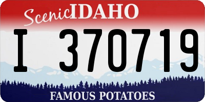 ID license plate I370719