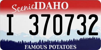 ID license plate I370732