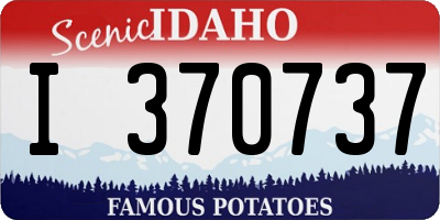 ID license plate I370737