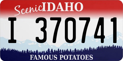 ID license plate I370741