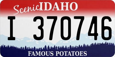 ID license plate I370746