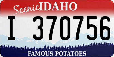 ID license plate I370756