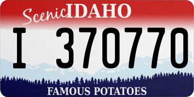 ID license plate I370770