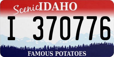 ID license plate I370776