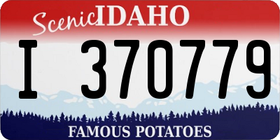 ID license plate I370779