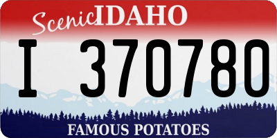 ID license plate I370780