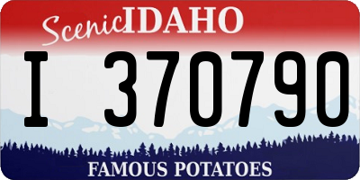 ID license plate I370790