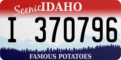 ID license plate I370796