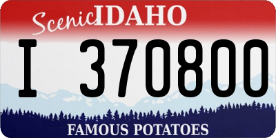 ID license plate I370800