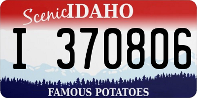 ID license plate I370806