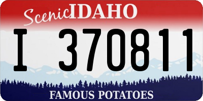 ID license plate I370811