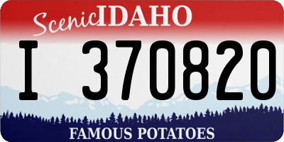 ID license plate I370820