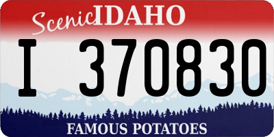 ID license plate I370830