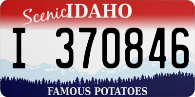 ID license plate I370846