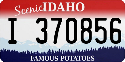 ID license plate I370856