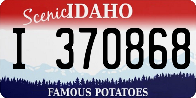 ID license plate I370868