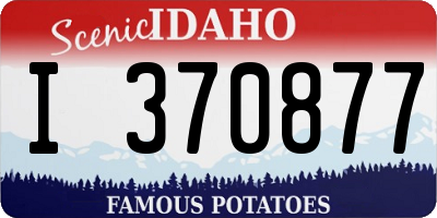 ID license plate I370877