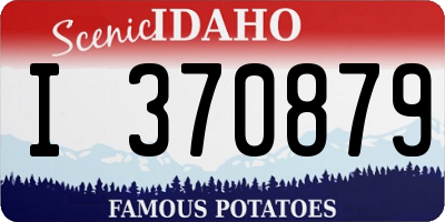 ID license plate I370879