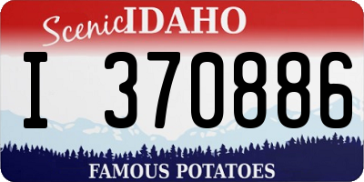 ID license plate I370886