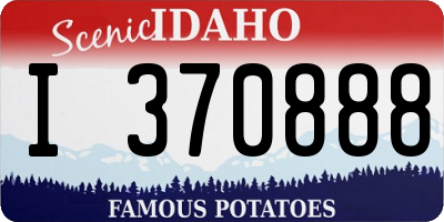 ID license plate I370888