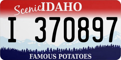 ID license plate I370897