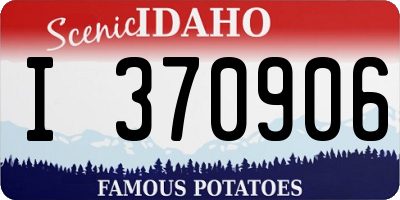 ID license plate I370906