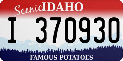ID license plate I370930