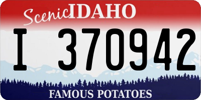 ID license plate I370942
