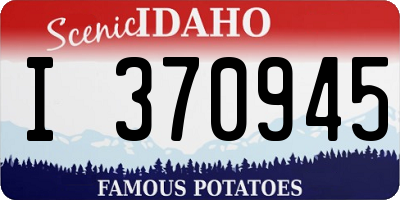 ID license plate I370945