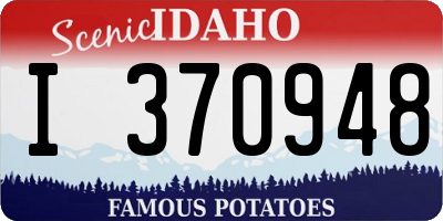 ID license plate I370948