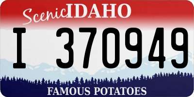 ID license plate I370949
