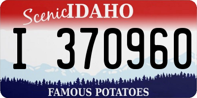 ID license plate I370960