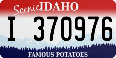 ID license plate I370976