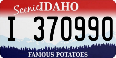 ID license plate I370990