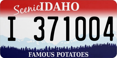 ID license plate I371004